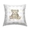Nursery Bear on Dots Outdoor Printed Pillow Design by Cindy Jacobs, 18 x 7 x 18